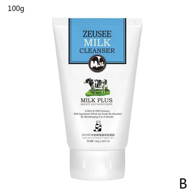 100g Aloe Milk Cleanser Deep Pore Cleansing Anti Aging Daily Blackhead Wash Natural Care Skin Exfoliating Face Remove Gel