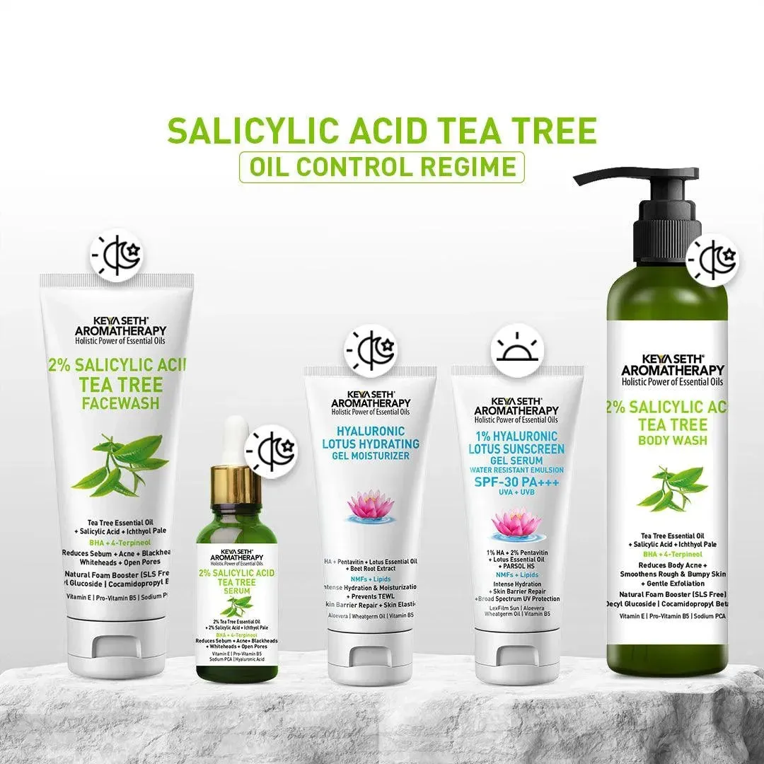 2% Salicylic Acid Tea Tree Serum, BHA   Terpineol, Acne, Blemishes, Blackheads, Whiteheads & Open Pores, Ichthyol Pale, Hyaluronic Acid, Vitamin E B5