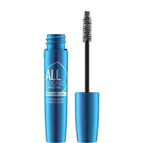 All Round Mascara Extra Volume Waterproof wodoodporny tusz do rzęs 010 Blackest Black 11ml