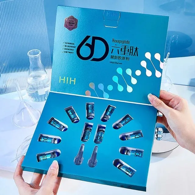 Anti Aging Face Mask Hexapeptide 6D Collagen Gel Dried Powder Improve Dry Skin Sleeping Mask Skin Care