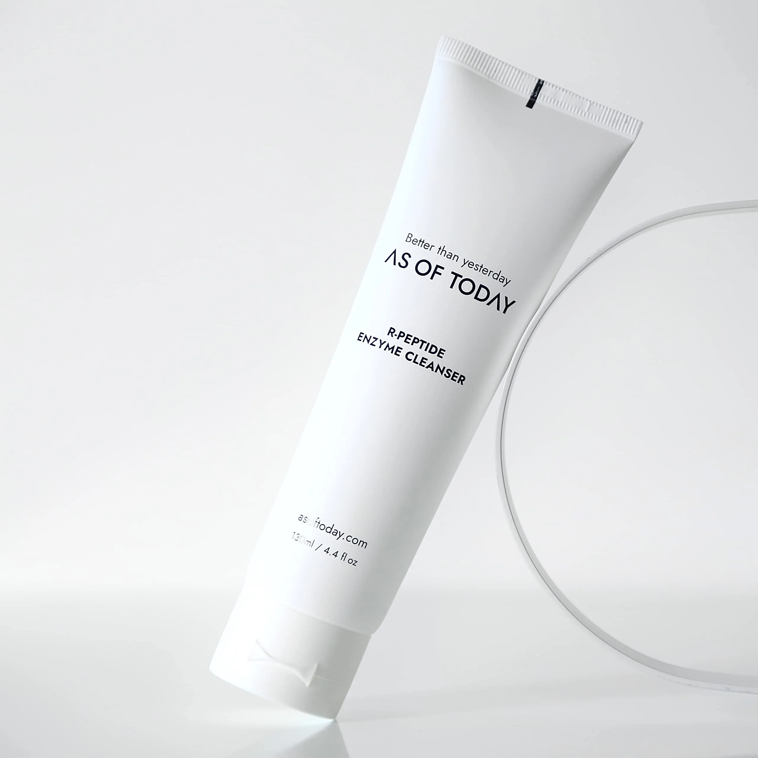 AS OF TODAY R Peptide Enzyme Cleanser - Hydrating, Gently Exfoliating, pH balanced, Normalize skin texture, Brightening, Rejuvenating 130 ml