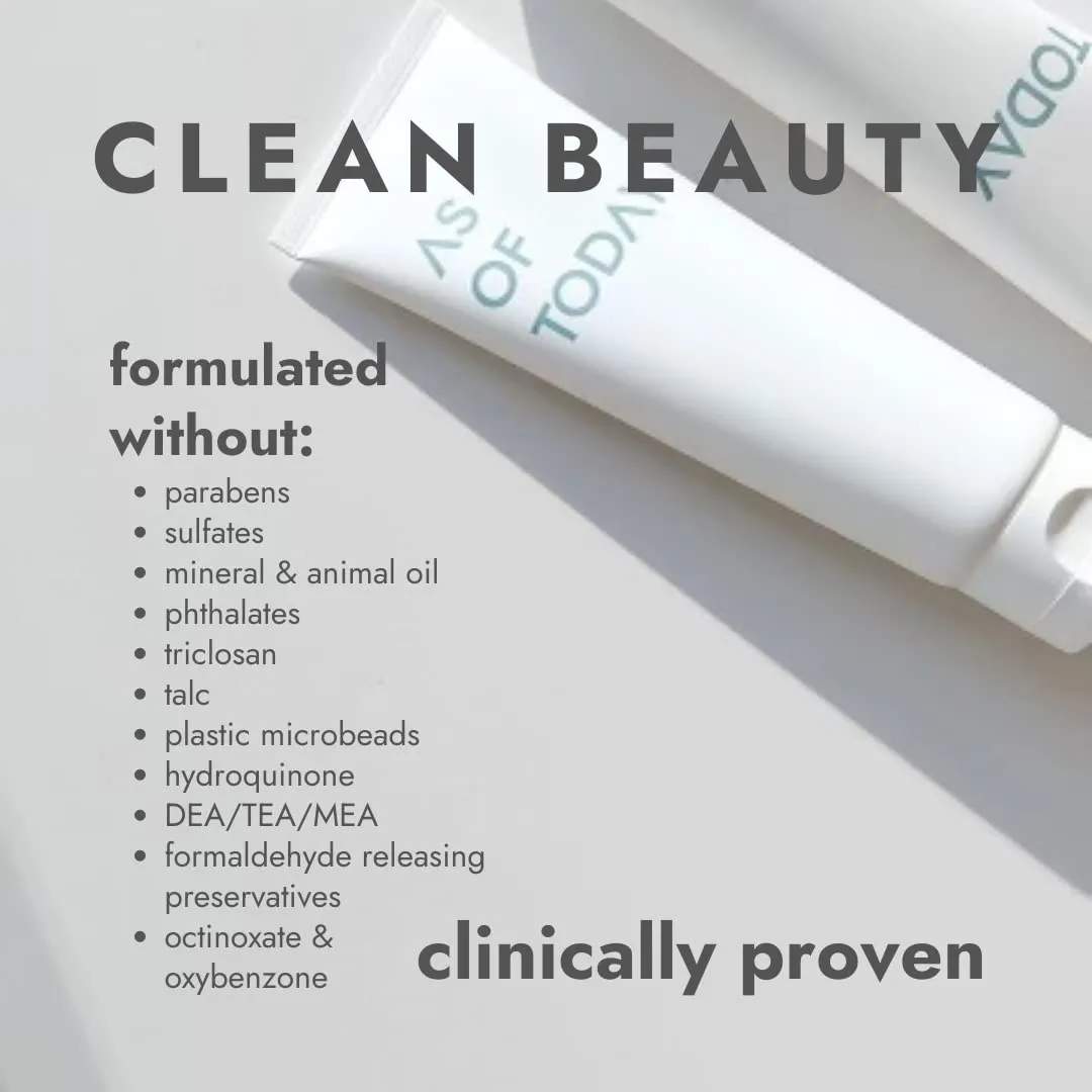AS OF TODAY R Peptide Enzyme Cleanser - Hydrating, Gently Exfoliating, pH balanced, Normalize skin texture, Brightening, Rejuvenating 130 ml