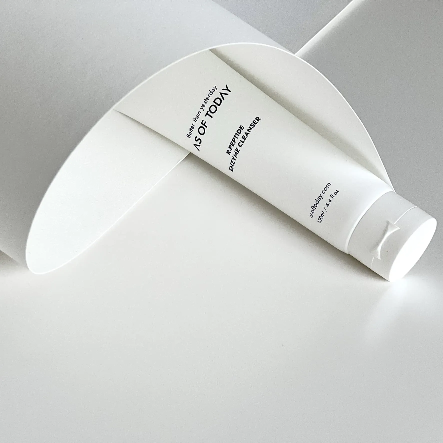 AS OF TODAY R Peptide Enzyme Cleanser - Hydrating, Gently Exfoliating, pH balanced, Normalize skin texture, Brightening, Rejuvenating 130 ml