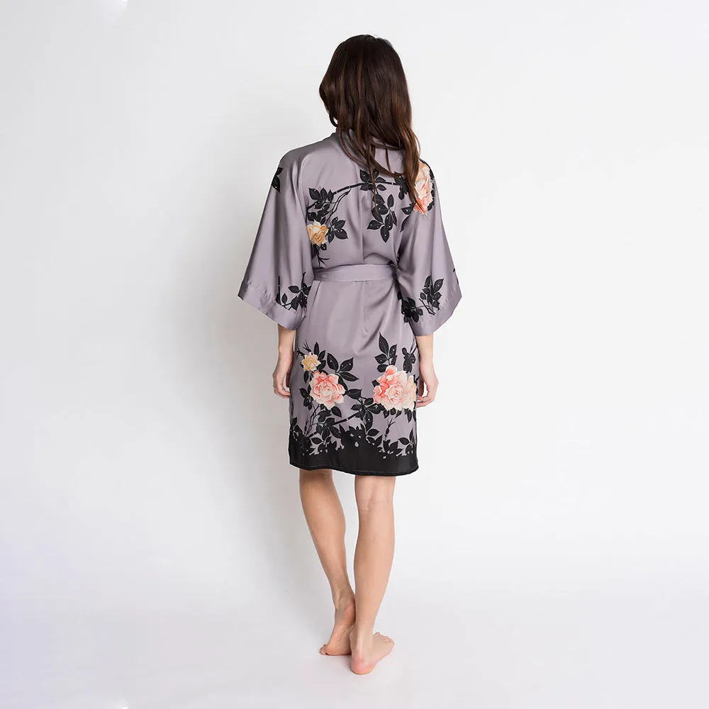 Blush Rose Short Kimono Robe