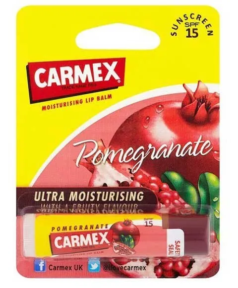 Carma Laboratories Moisturising Lip Balm Stick Pomegranate 4.25g