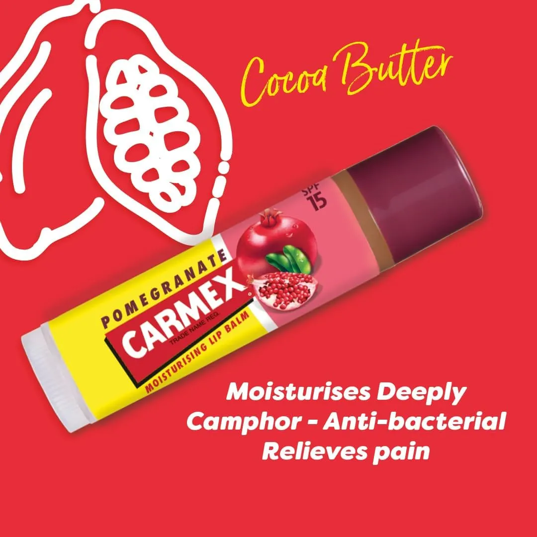 Carma Laboratories Moisturising Lip Balm Stick Pomegranate 4.25g