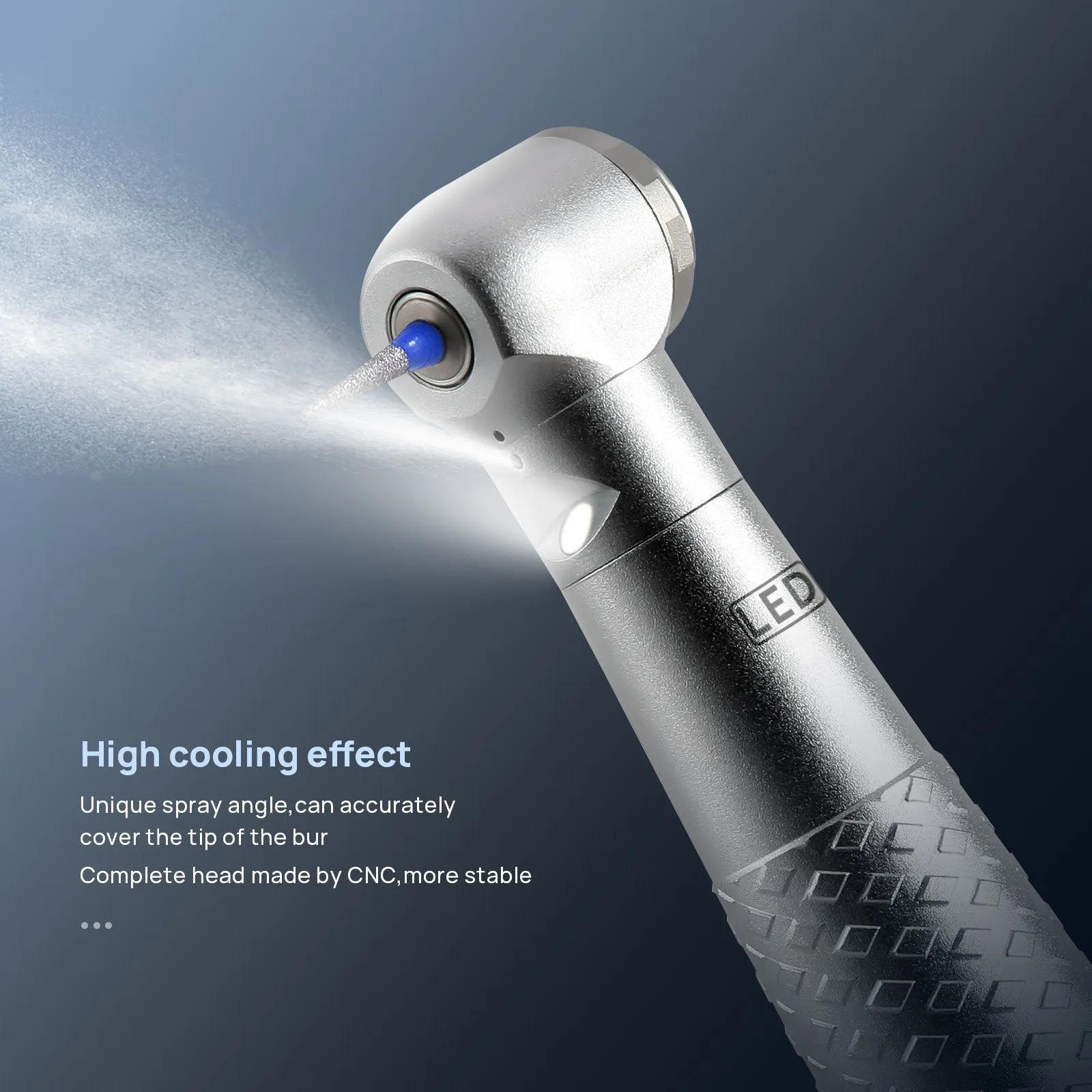 COXO CX207-2 LED High-Speed Air Turbine Handpiece Mini Head with Led Lighting