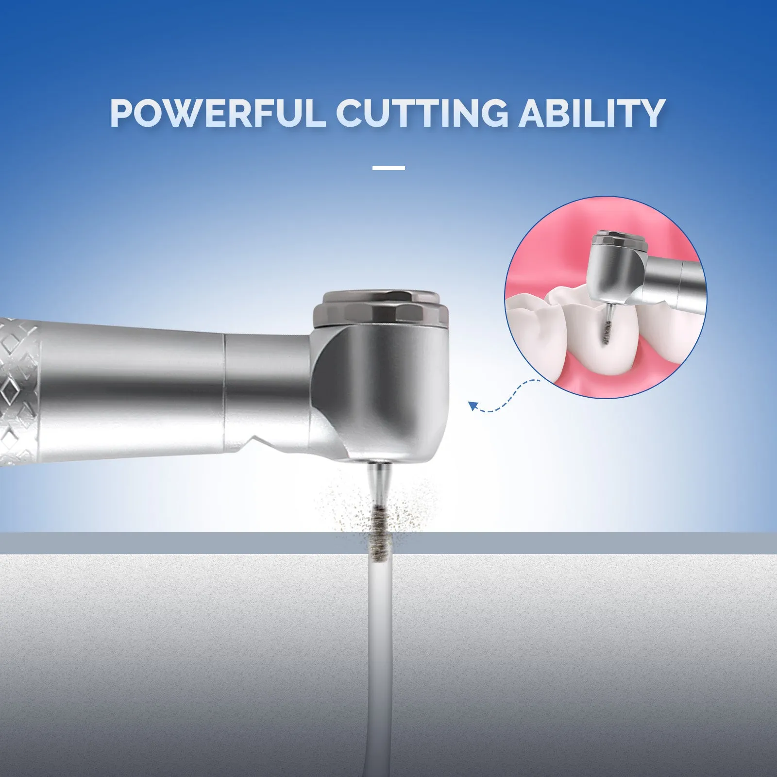 COXO CX207-2 LED High-Speed Air Turbine Handpiece Mini Head with Led Lighting