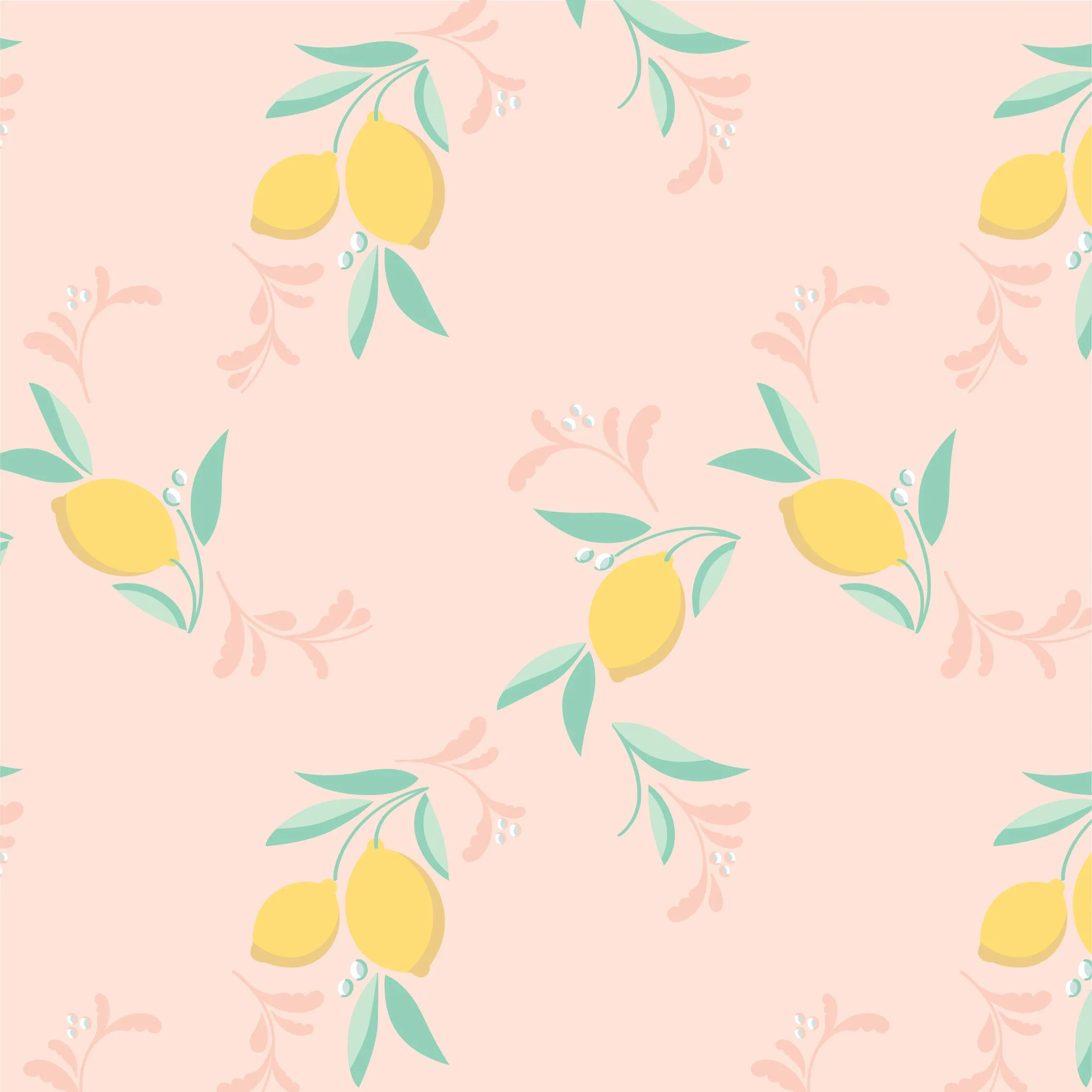 Crib Sheet in Citrus Blush