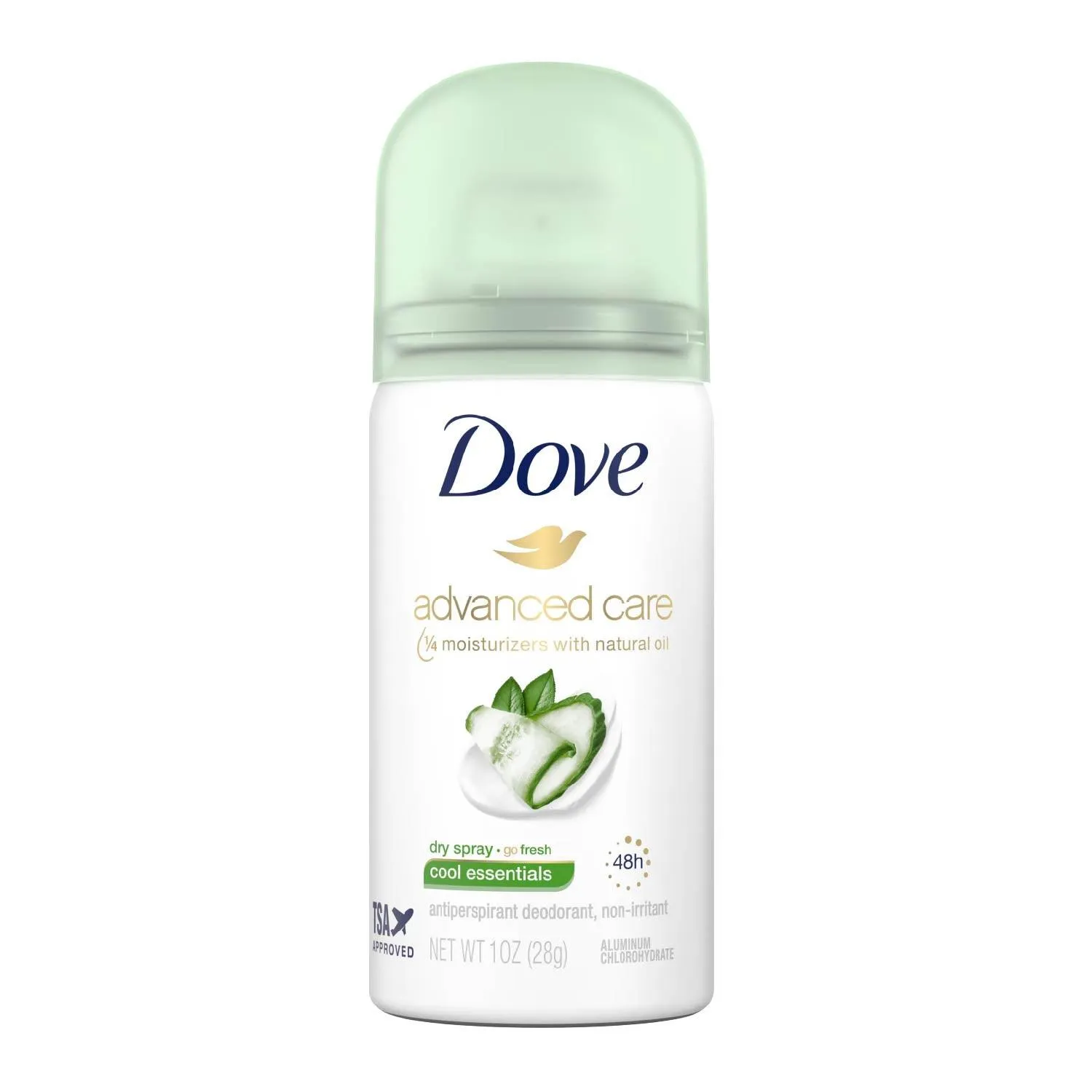 Dove Go Fresh Dry Spray Cool Essentials Antiperspirant - 1 oz ea - 24 Pack - Travel Size