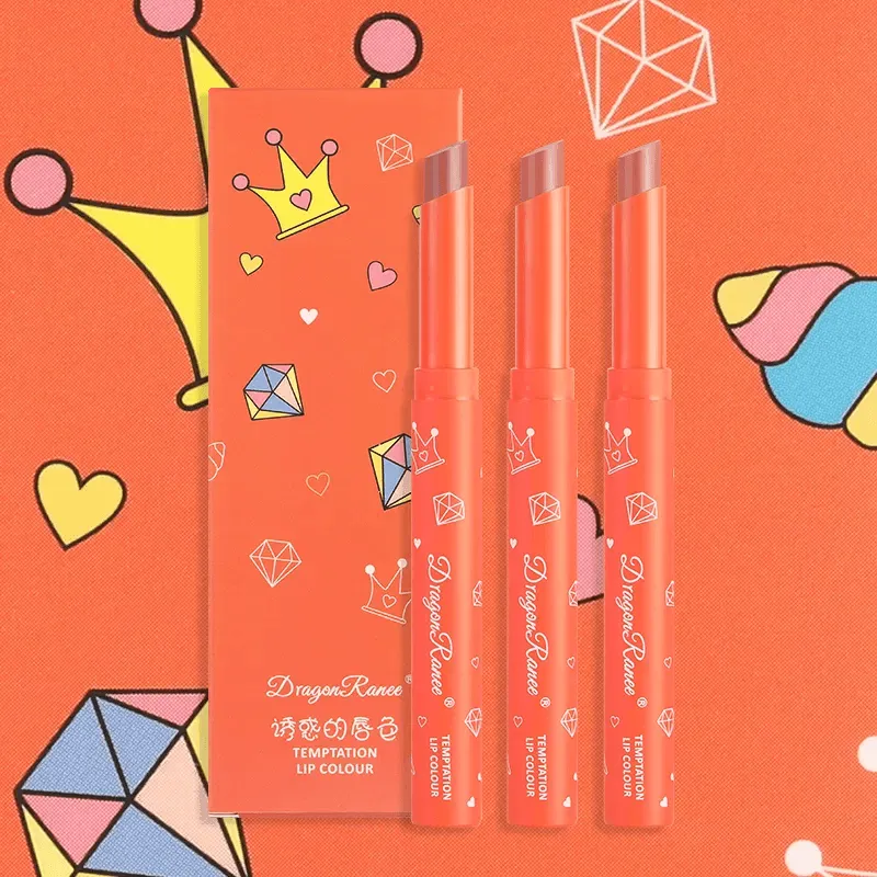 Dragon Ranee Lipstick Pen 3pcs Set Soft Silky Lip Gloss - DR05D