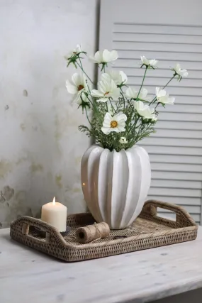 Faux Cream Long Stemmed Cosmos Spray