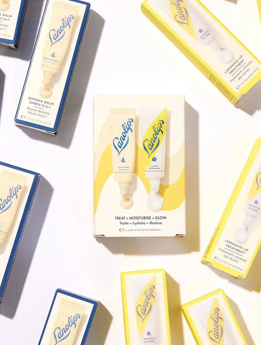 Lanolips Banana Balm & Lemonaid Lip Treatment Duo