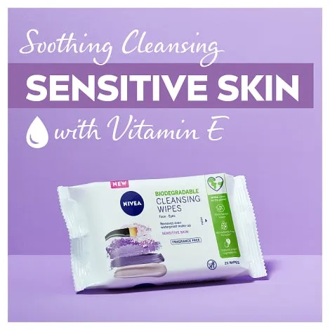 Nivea Sensitive Biodegradable Face Wipes