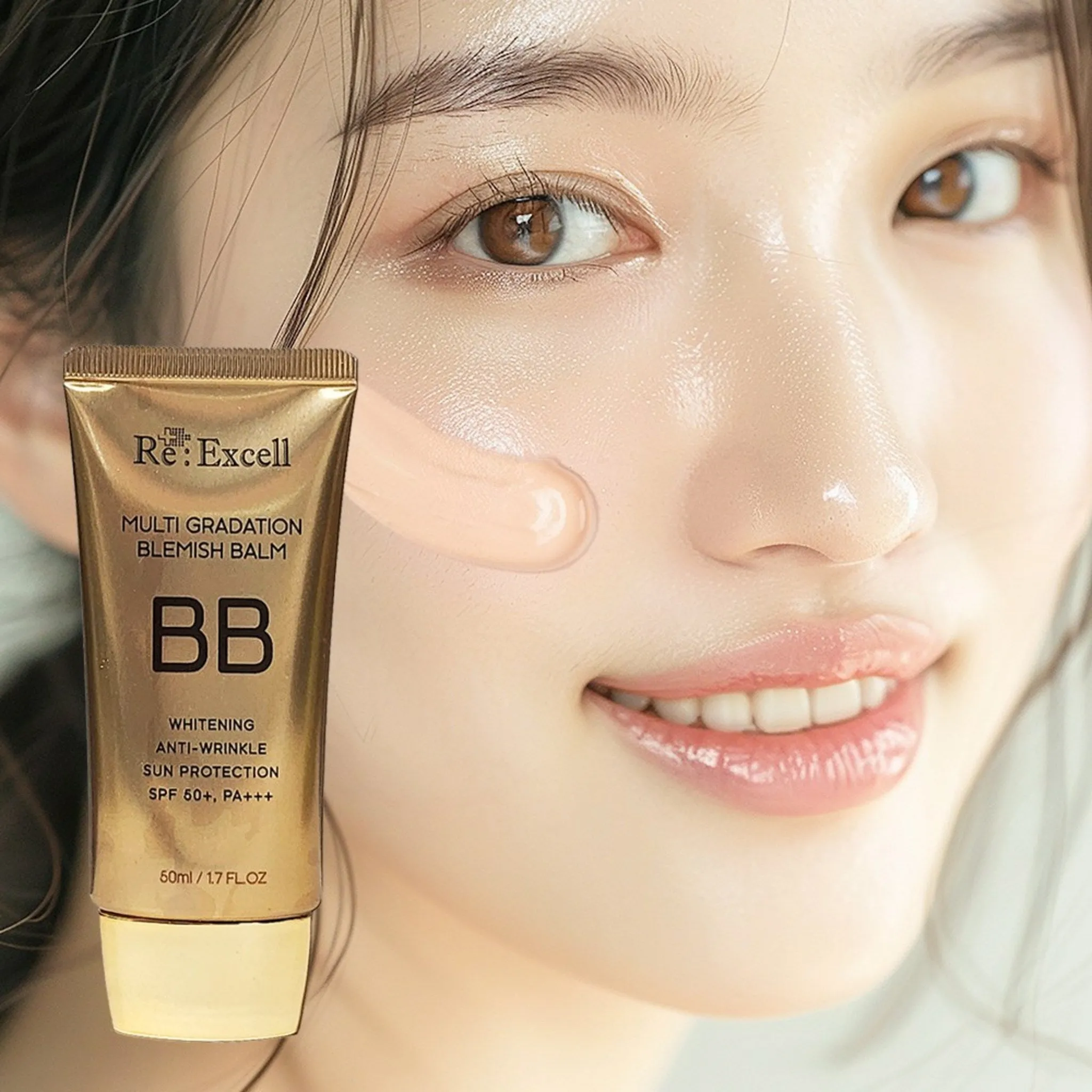 Riexel Multi Triple Function BB Cream SPF50  PA    Perfect Pore Coverage - BB/CC Cream/Tone Up Cream