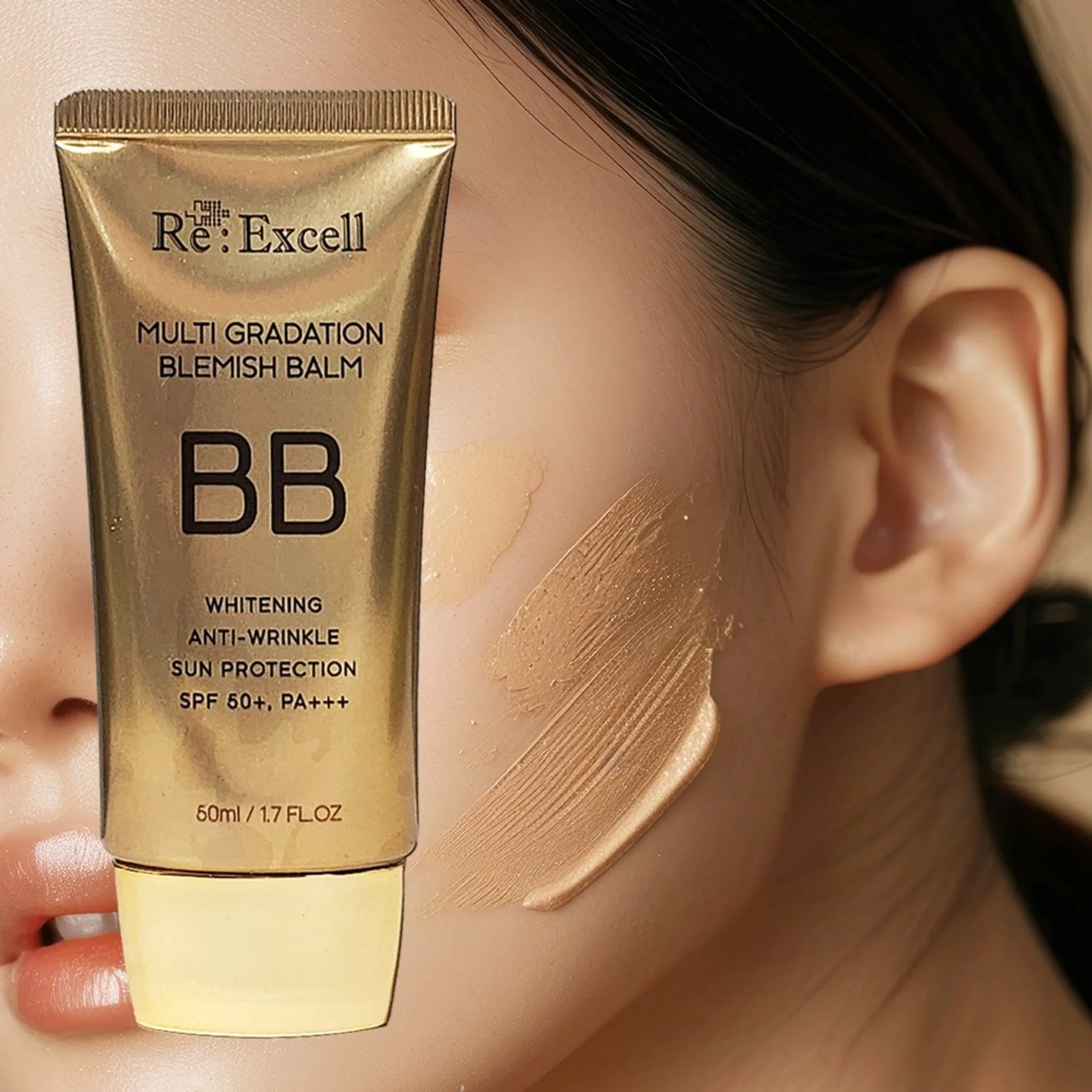 Riexel Multi Triple Function BB Cream SPF50  PA    Perfect Pore Coverage - BB/CC Cream/Tone Up Cream