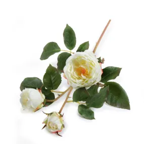 Rose Bud Stem - White