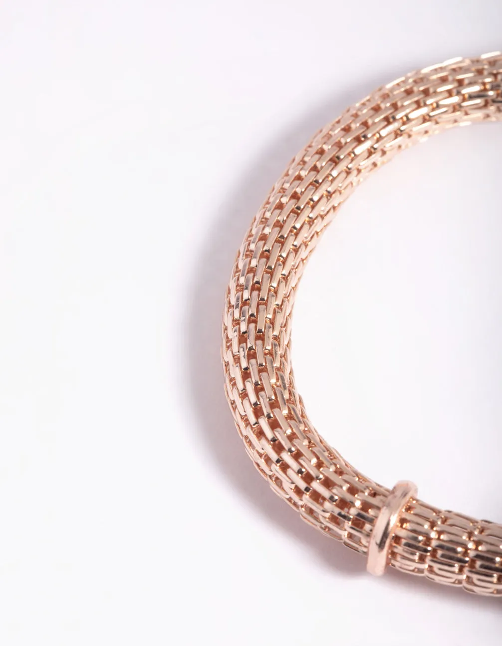 Rose Gold Mixed Charm Stretch Bracelet