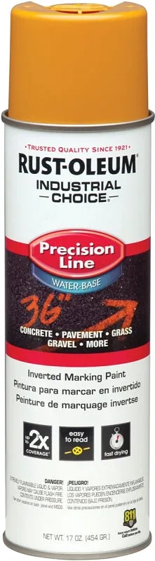 Rust-Oleum 203033 Inverted Marking Spray Paint, Caution Yellow, 17 oz, Can :CAN: QUANTITY: 1