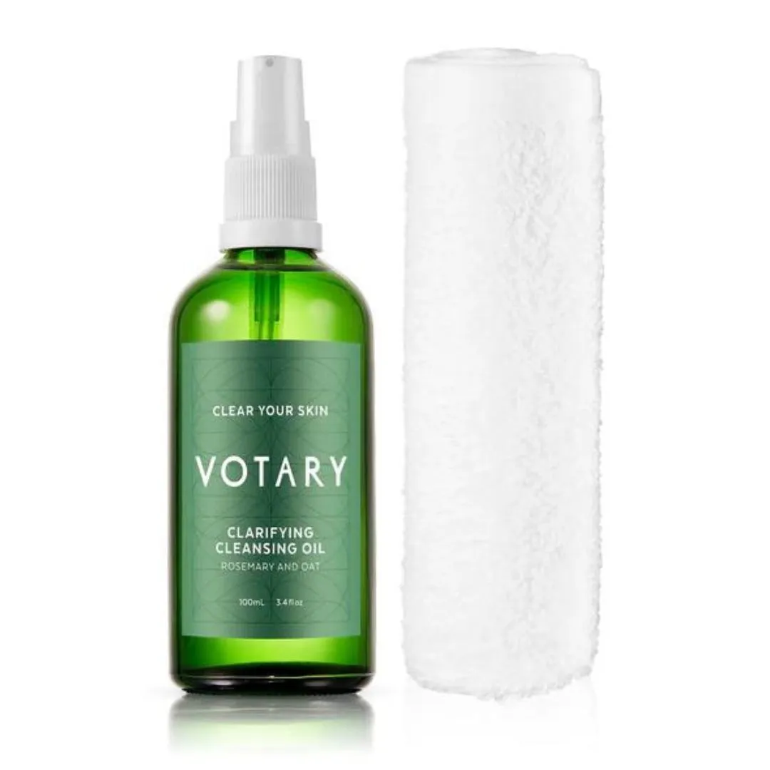 Votary Clarifying Cleansing Oil - Rosemary & Oat, 100ml